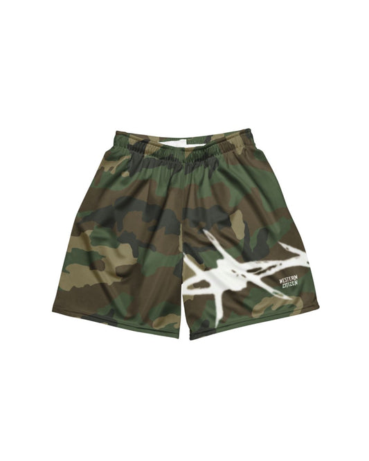 Wc Barbed Wire Mesh Shorts